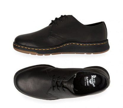 Make a statement with the Dr Marten's Cavendish 3-Eye shoe. Stamped with Docs trademade look, this lace-up shoe is crafted with high-quality, durable smooth leather,DR MARTENS | CAVENDISH 3-EYE SHOE BLACK
