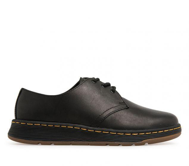 Make a statement with the Dr Marten's Cavendish 3-Eye shoe. Stamped with Docs trademade look, this lace-up shoe is crafted with high-quality, durable smooth leather,DR MARTENS | CAVENDISH 3-EYE SHOE BLACK