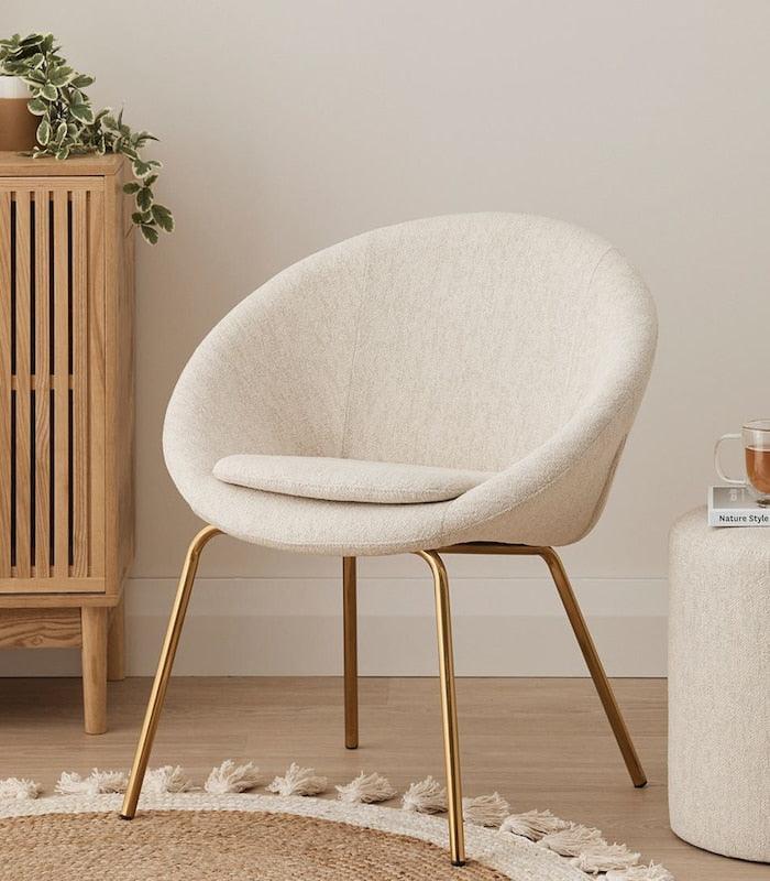 Halo combines retro design with contemporary finishes to bring you an on-trend and comfortable arm chair. With its brushed gold metal base and round, velvet upholsteHalo Lounge Chair